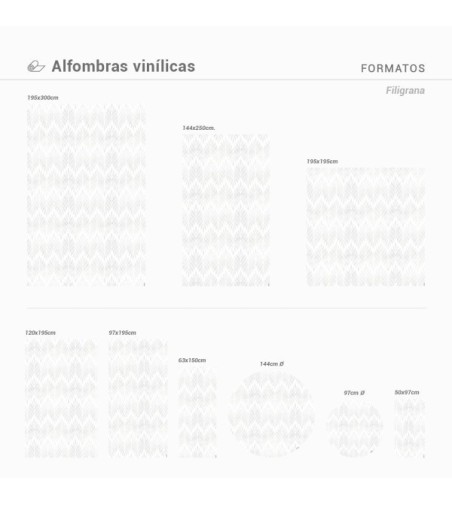 Alfombra Vinílica Filigrana D97
