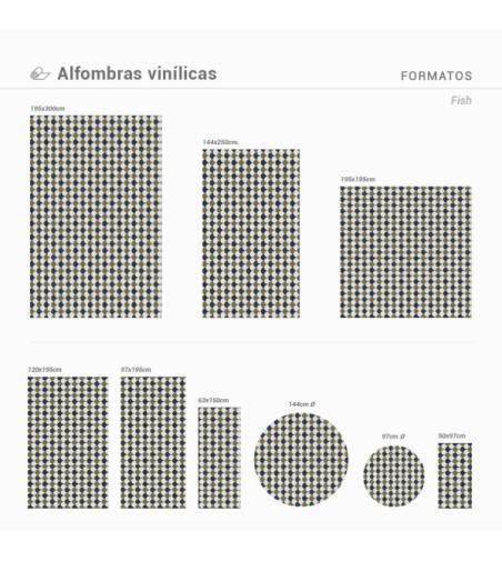 Alfombra Vinílica Fish D144