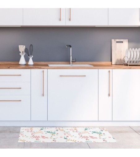 Alfombra Vinílica Florecillas 48x75