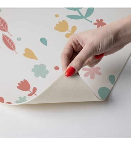 Alfombra Vinílica Florecillas 48x75