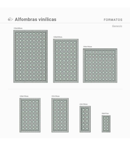 Alfombra Vinílica Genesis 50x97