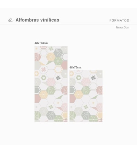 Alfombra Vinílica Hexa Dos 48x75