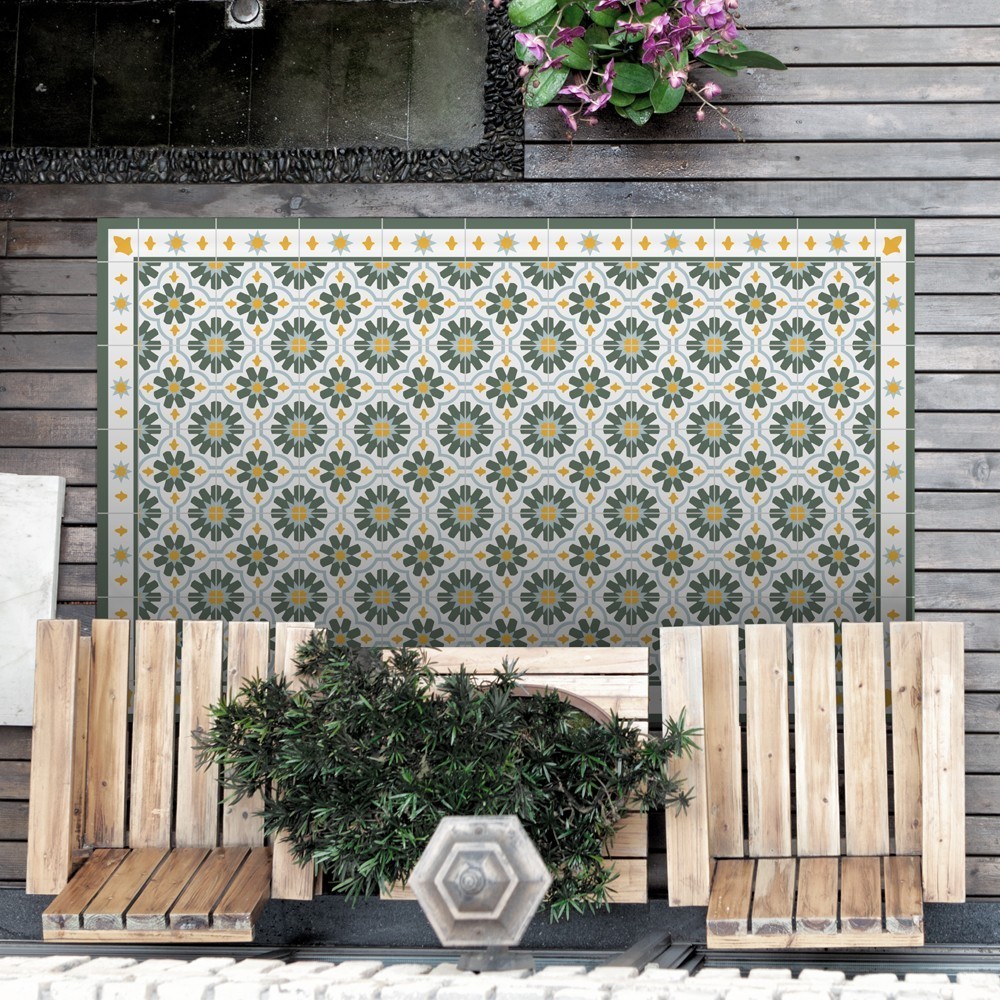 Alfombra Vinílica Hidra Flor 63x150