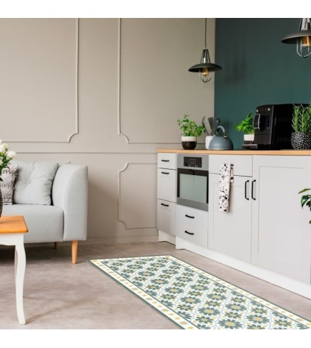 Alfombra Vinílica Hidra Flor 63x150