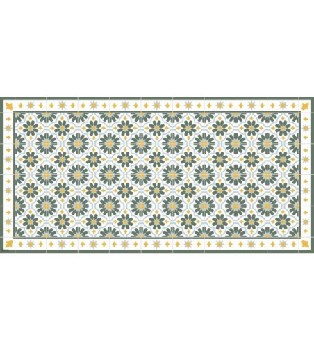 Alfombra Vinílica Hidra Flor 63x150