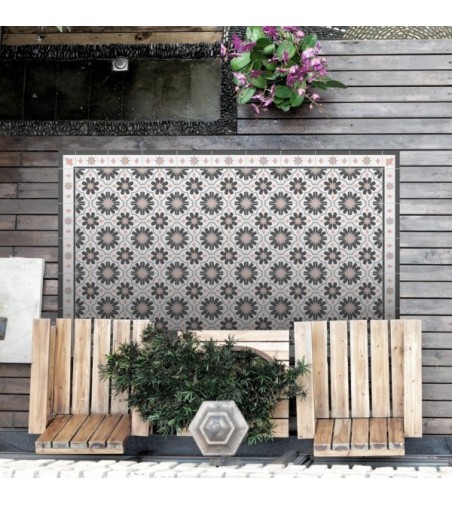 Alfombra Vinílica Hidra Flor 63x150