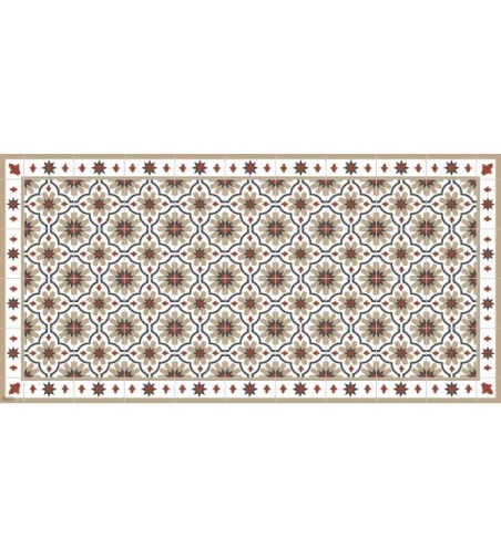 Alfombra Vinílica Hidra Flor 63x150