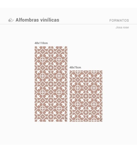 Alfombra Vinílica Josa Rose 48x75