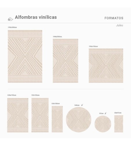 Alfombra Vinílica Jules 63x150