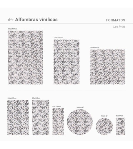 Alfombra Vinílica Leo Print D97