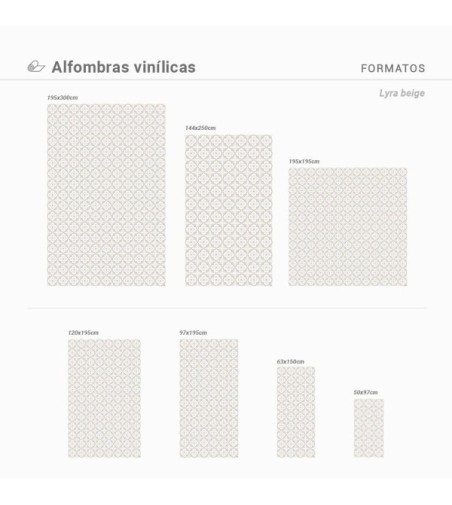 Alfombra Vinílica Lyra 63x150