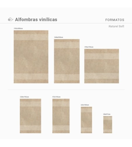 Alfombra Vinílica Naturel Soft 48x75