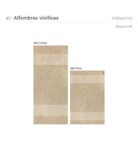 Alfombra Vinílica Naturel Soft 48x110