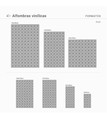 Alfombra Vinílica Ruth 63x150