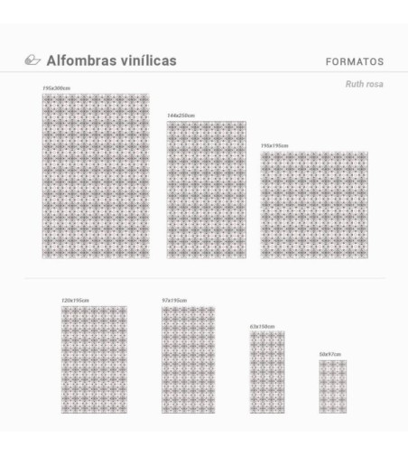 Alfombra Vinílica Ruth 63x150