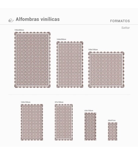 Alfombra Vinílica Sattar 63x150