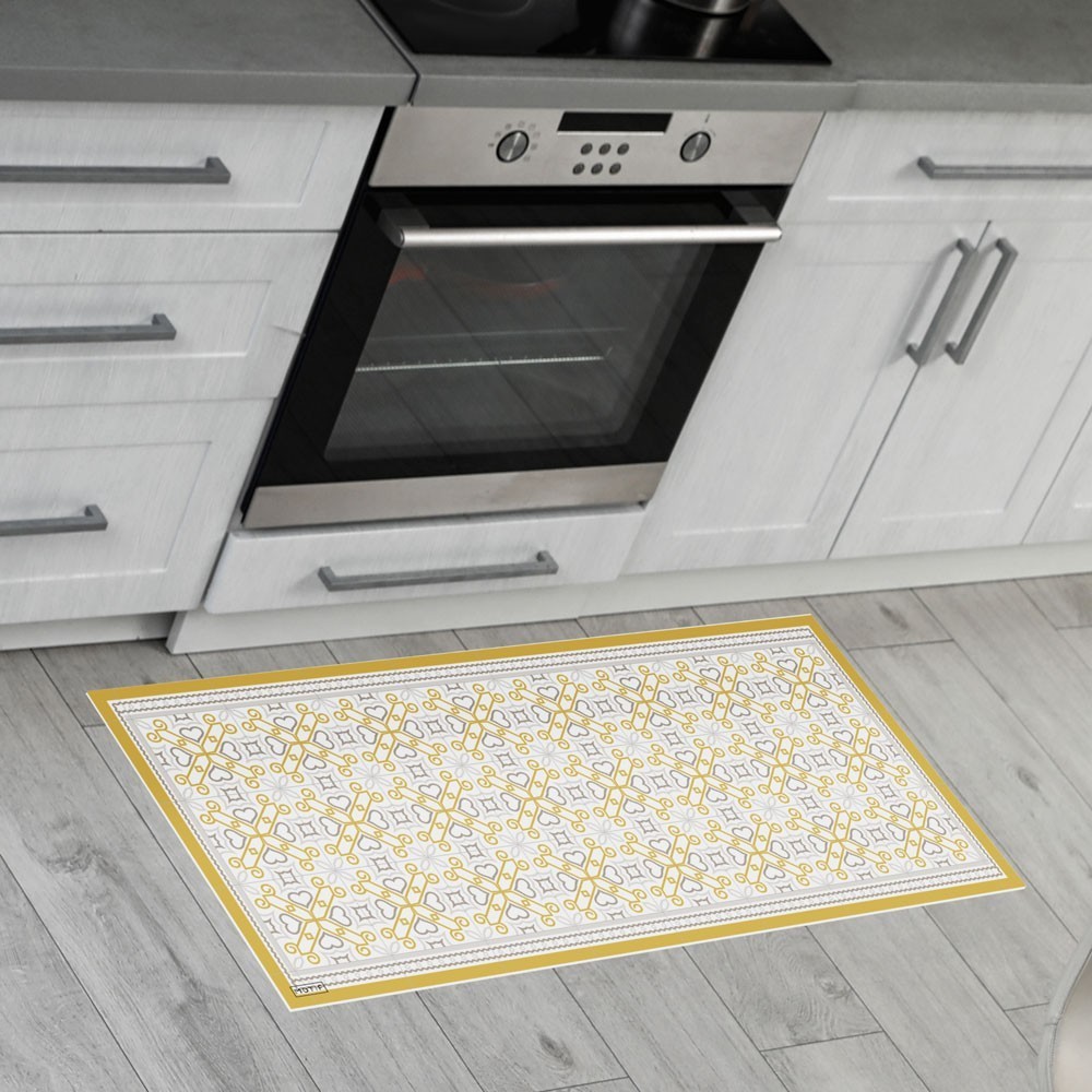 Alfombra Vinílica Sermoneta Mostaza 48x75