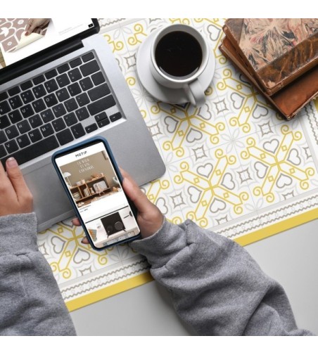 Alfombra Vinílica Sermoneta Mostaza 48x75