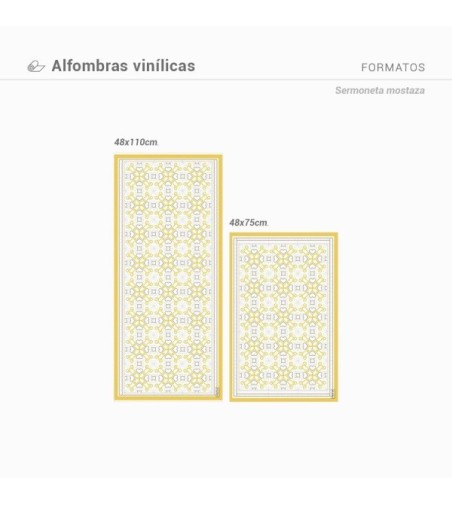 Alfombra Vinílica Sermoneta Mostaza 48x75