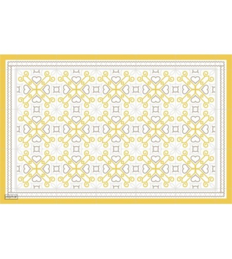 Alfombra Vinílica Sermoneta Mostaza 48x75