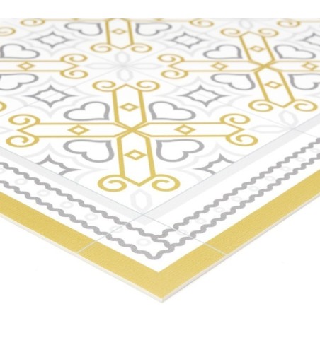 Alfombra Vinílica Sermoneta Mostaza 48x75