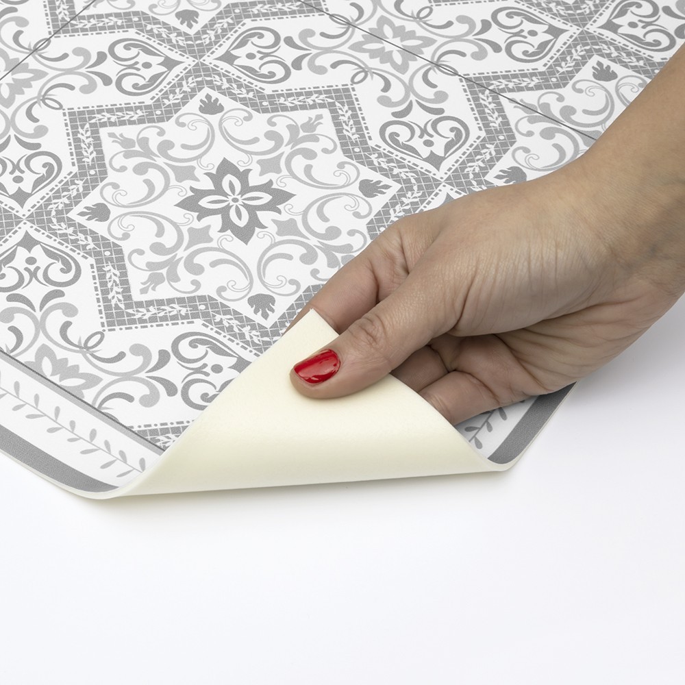 Alfombra Vinílica Solza Grey 48x75