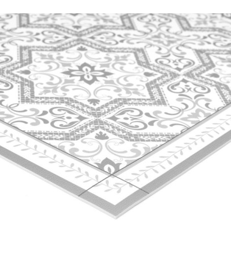 Alfombra Vinílica Solza Grey 48x75