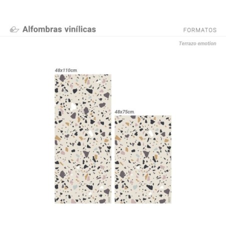 Alfombra Vinílica Terrazo Emotions 48x110