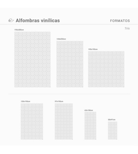 Alfombra Vinílica Tris 63x150