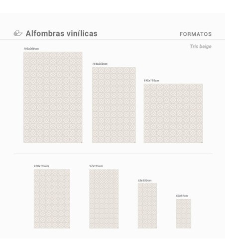 Alfombra Vinílica Tris 63x150