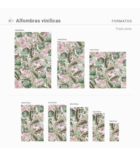 Alfombra Vinílica Tropic Jamp 63x150