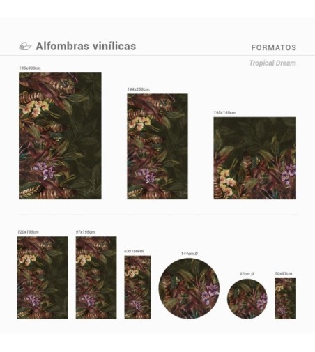 Alfombra Vinílica Tropical Dream 50x97