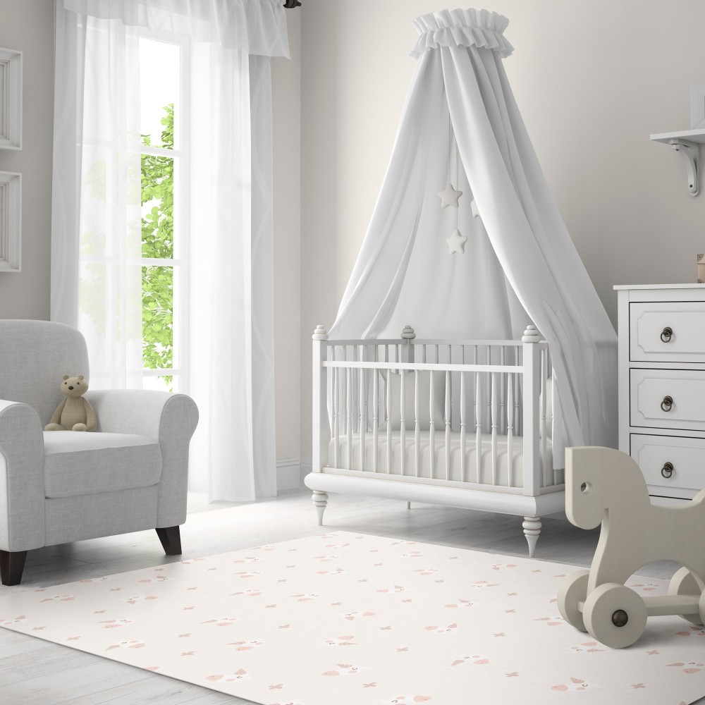 Alfombra Vinílica Unicornios 50x97