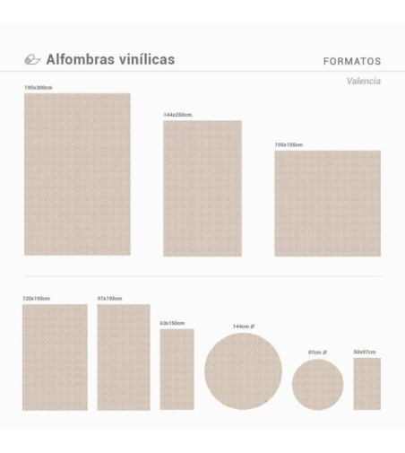 Alfombra Vinílica Valencia 63x150