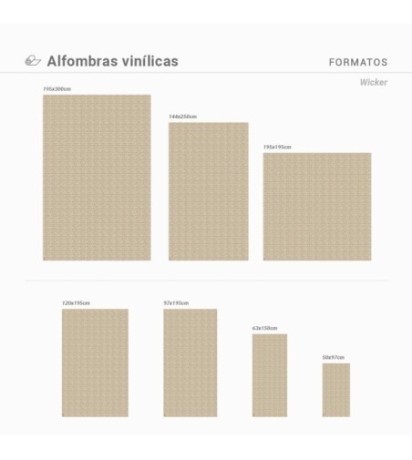 Alfombra Vinílica Wicker 48x75