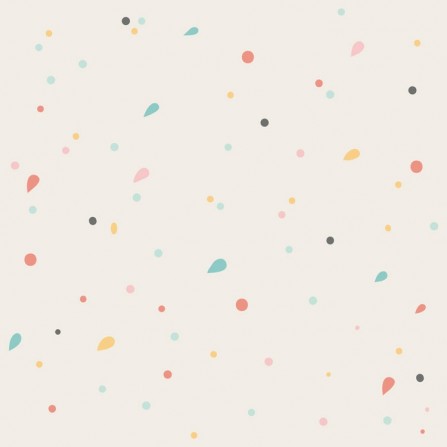 Ambiente del Papel pintado autoadhesivo con estampado Motitas Beige