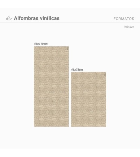 Alfombra Vinílica Wicker 48x75