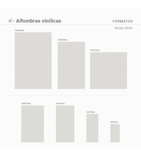 Alfombra Vinílica Wicker 97x195