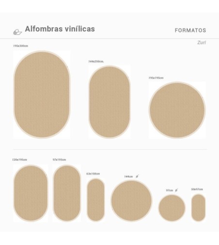 Alfombra Vinílica Zuri 120x195