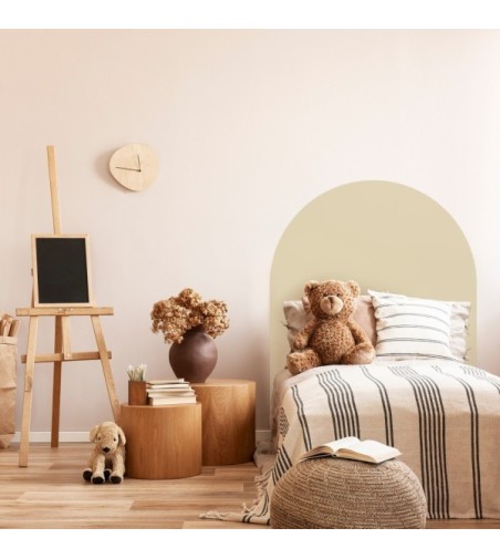 Arco Pintado Autoadhesivo Amarillo Pastel 65x200 cm