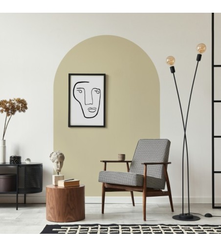 Arco Pintado Autoadhesivo Amarillo Pastel 65x200 cm