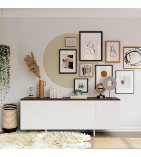 Arco Pintado Autoadhesivo Amarillo Pastel 65x200 cm