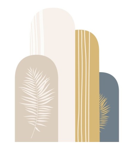 Arco Pintado Autoadhesivo Eros 132x170 cm