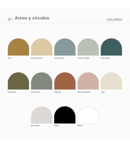 Arco Pintado Autoadhesivo Eucalipto 110D cm