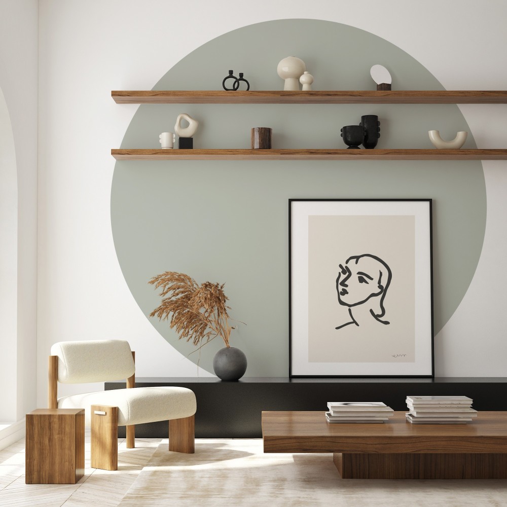 Arco Pintado Autoadhesivo Eucalipto 170x132 cm