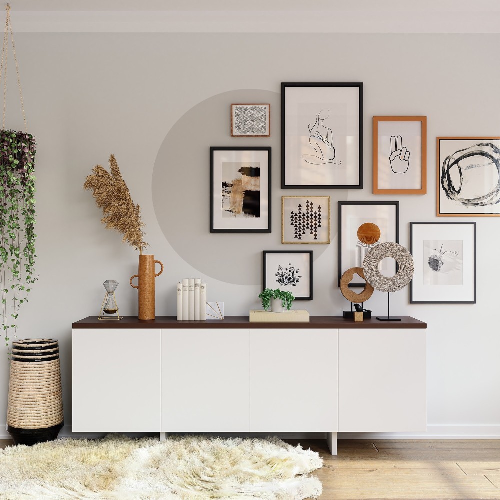 Arco Pintado Autoadhesivo Gris Neutro 65x200 cm