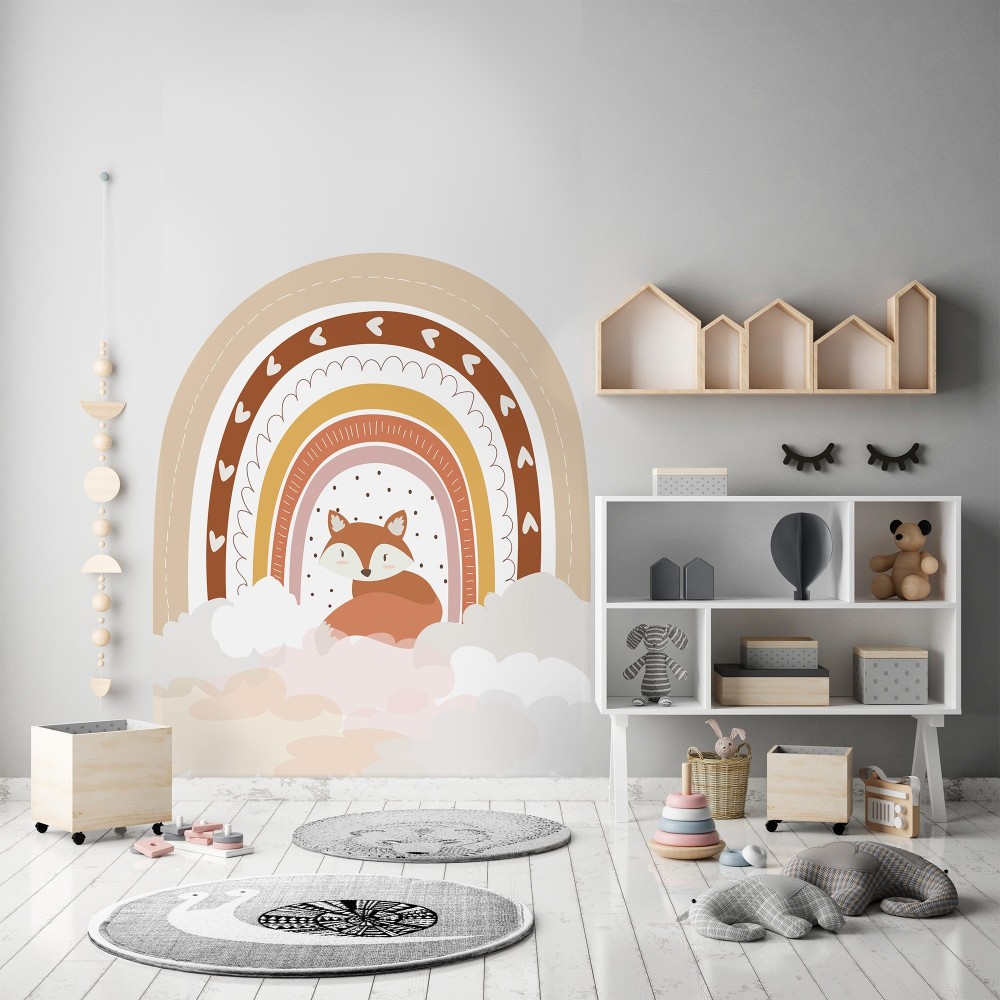 Arco Pintado Autoadhesivo Kitsune 110x132 cm