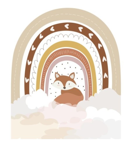 Arco Pintado Autoadhesivo Kitsune 110x132 cm