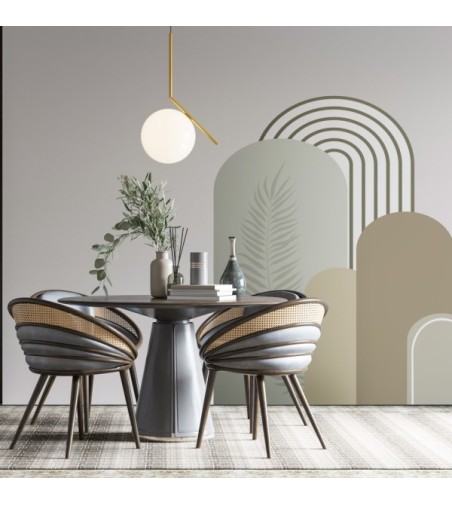 Arco Pintado Autoadhesivo Milos 132x170 cm