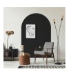 Arco Pintado Autoadhesivo Negro 65x200 cm